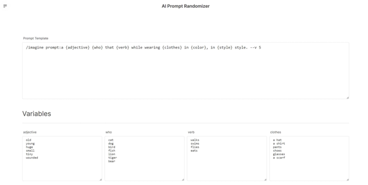 AI Prompt Randomizer | Tool Information & Alternatives | Foundr.AI