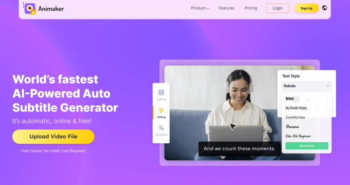 Animaker’s Subtitle Generator