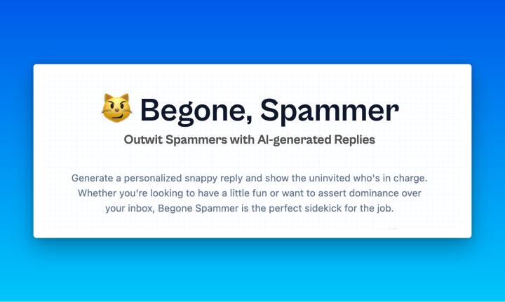Begone Spammer | Tool Information & Alternatives | Foundr.AI