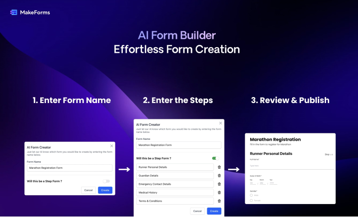 MakeForms’ AI Form Builder