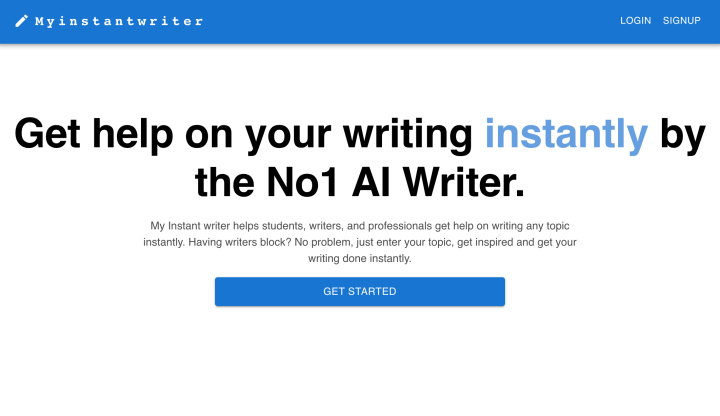 My Instant Writer