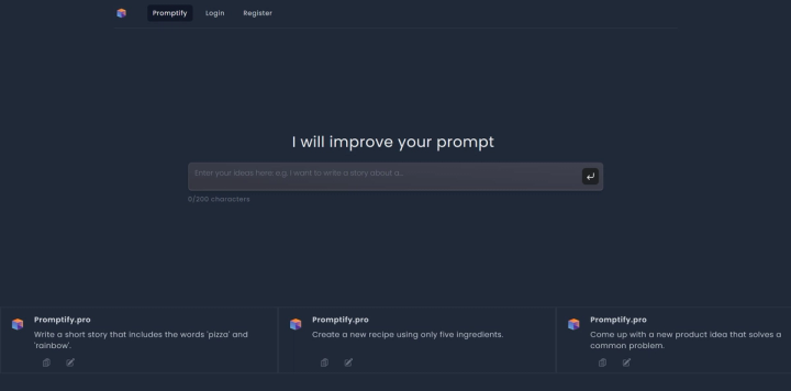 Promptify Editor