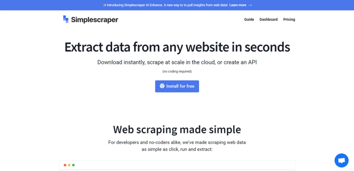 Simplescraper