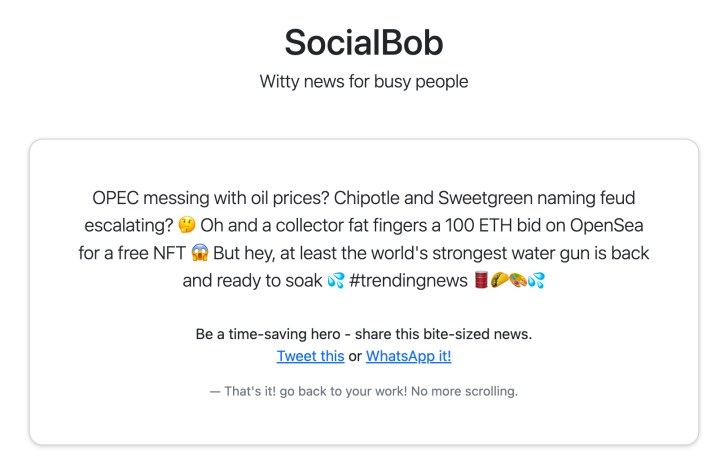 SocialBob News