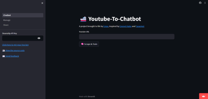 YouTube to Chatbot